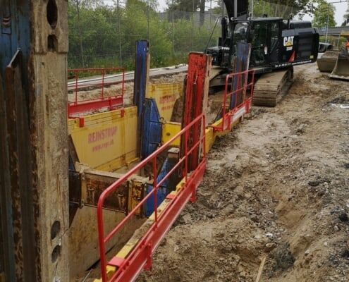 Byggeplads med Rejnstrup